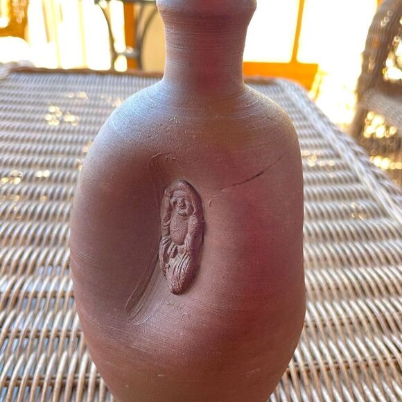 Antique Bizen Ware Vase WWII Japan - Picture 6 of 9